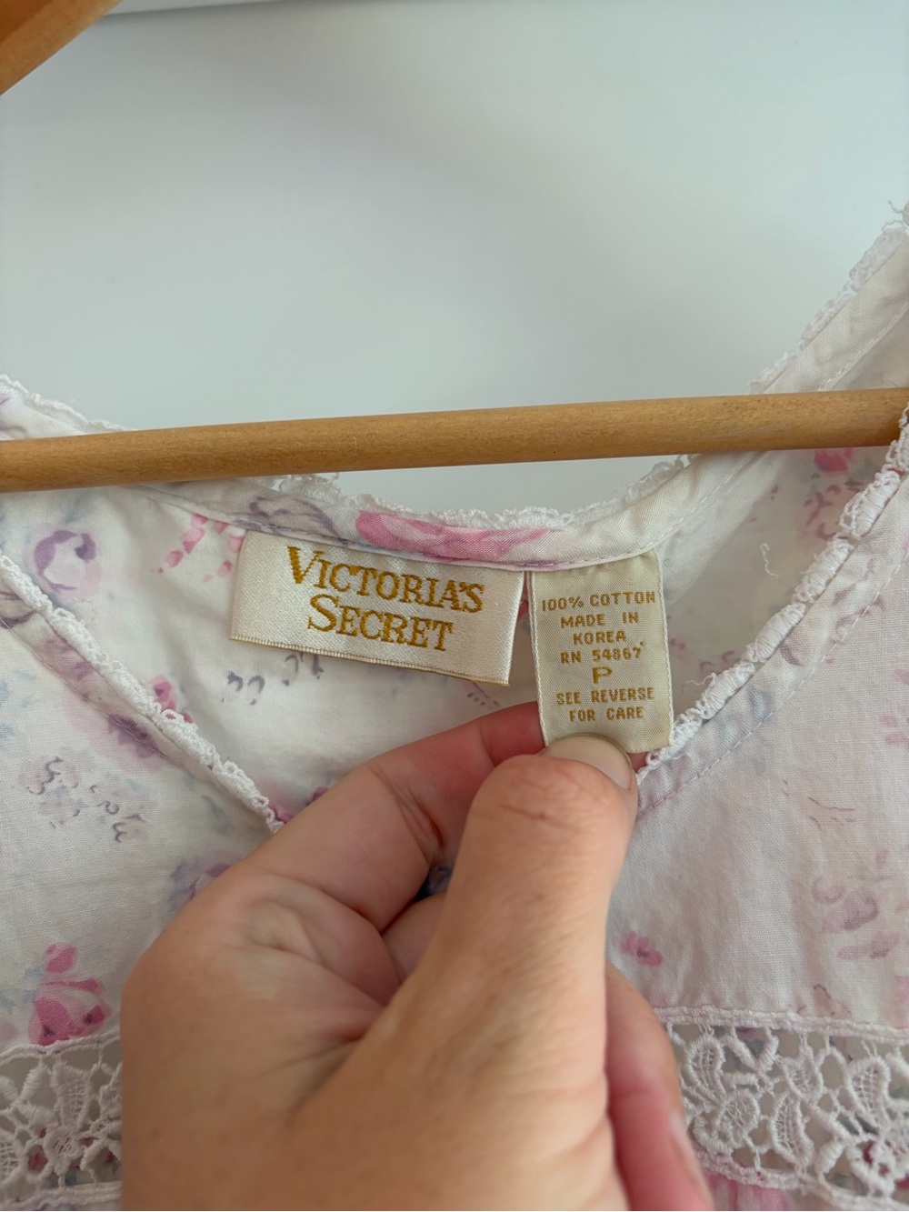 Vintage Victoria’s Secret 100% Cotton Cottage Core Croquette Nightgown S - Picture 4 of 6